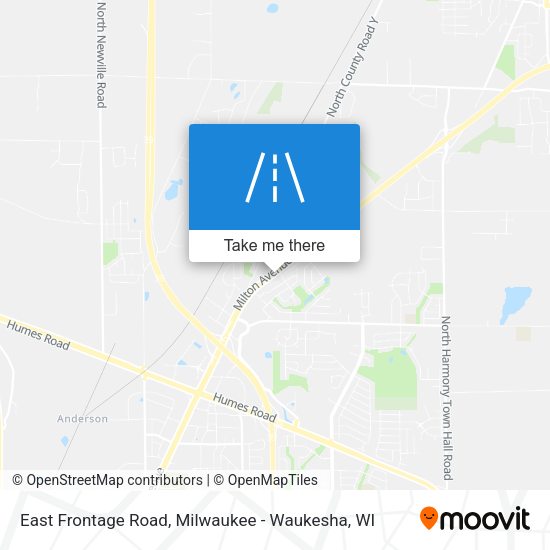 East Frontage Road map