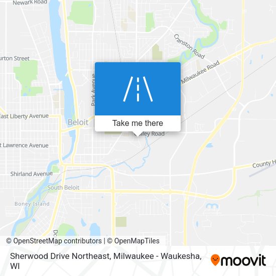 Sherwood Drive Northeast map