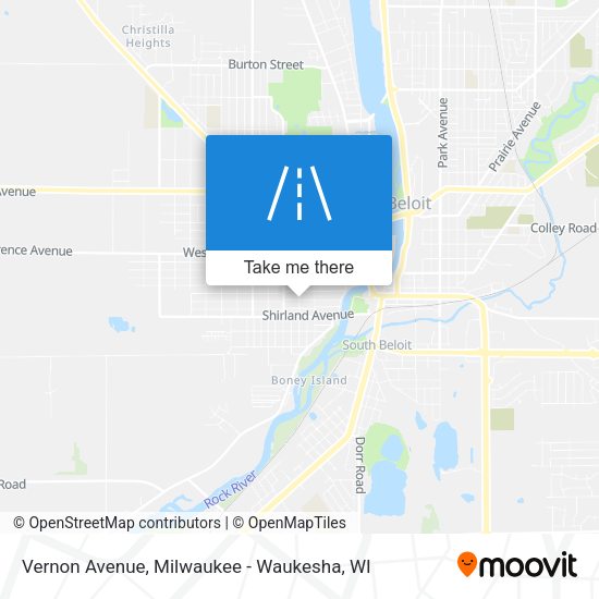 Vernon Avenue map
