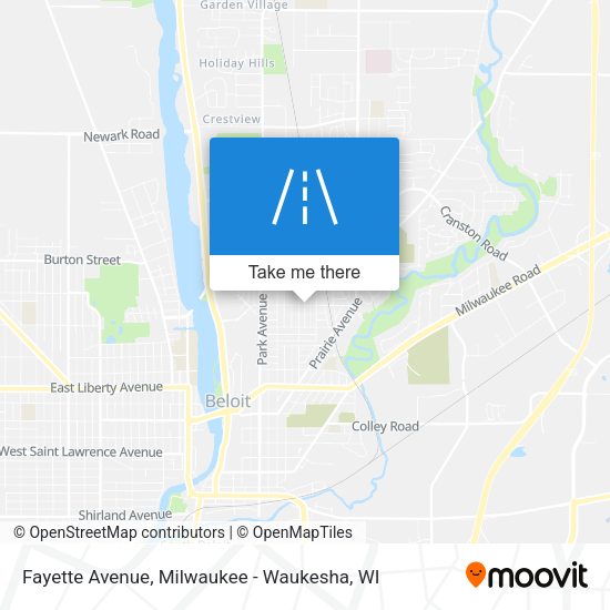 Mapa de Fayette Avenue