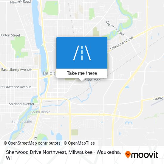 Mapa de Sherwood Drive Northwest