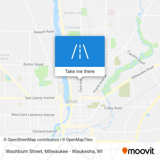 Washburn Street map