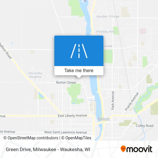 Green Drive map