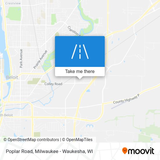 Poplar Road map