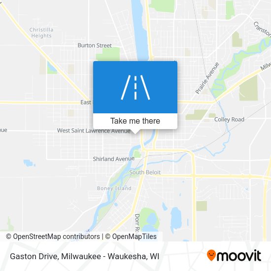 Gaston Drive map