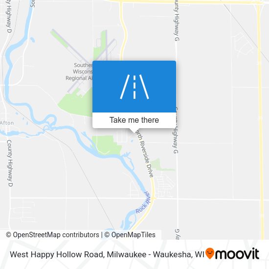 West Happy Hollow Road map