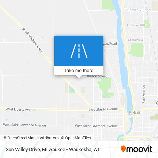 Mapa de Sun Valley Drive