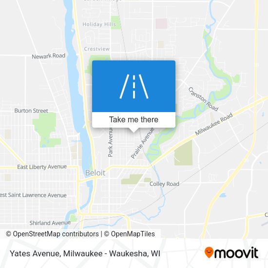 Yates Avenue map