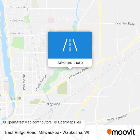 East Ridge Road map