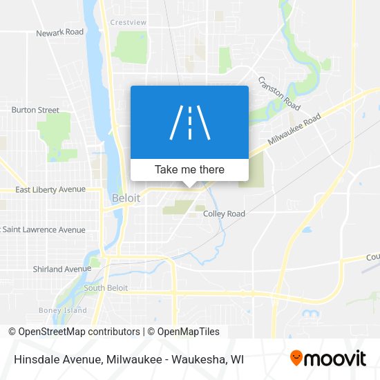 Hinsdale Avenue map