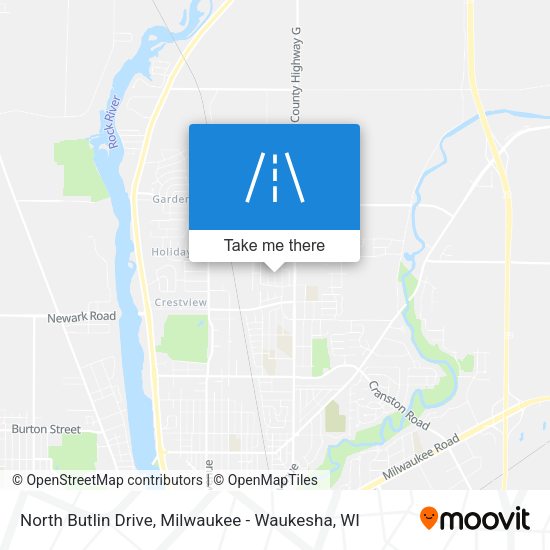 North Butlin Drive map