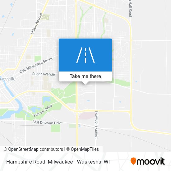 Hampshire Road map