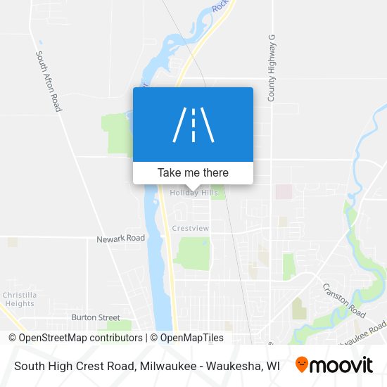 South High Crest Road map