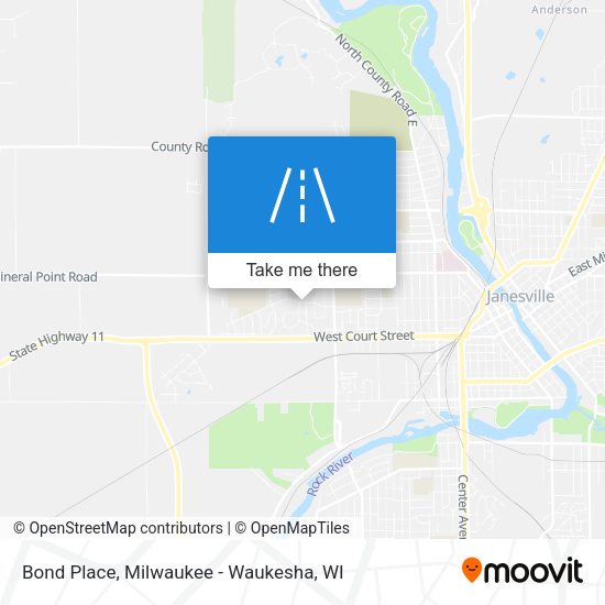 Mapa de Bond Place