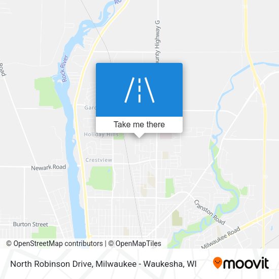 North Robinson Drive map
