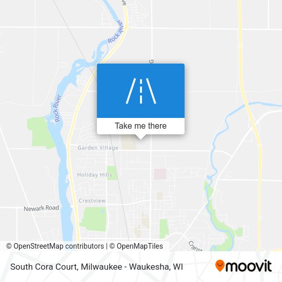 South Cora Court map
