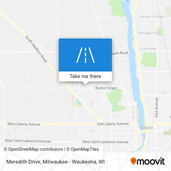 Meredith Drive map