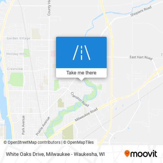 White Oaks Drive map