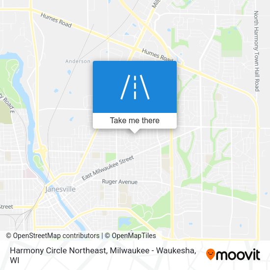 Harmony Circle Northeast map