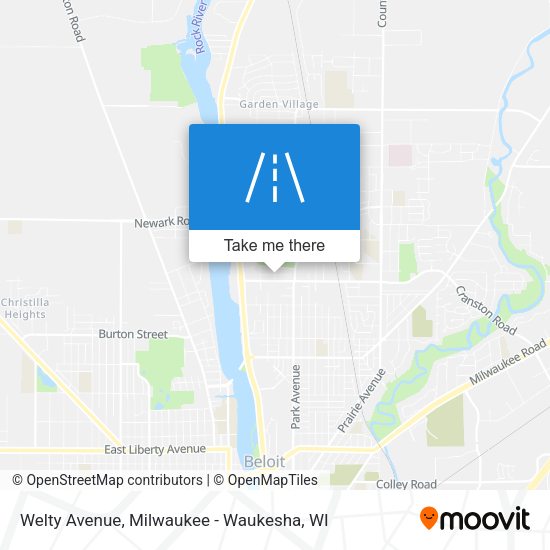 Mapa de Welty Avenue