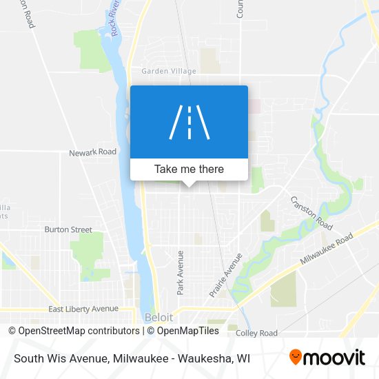 South Wis Avenue map