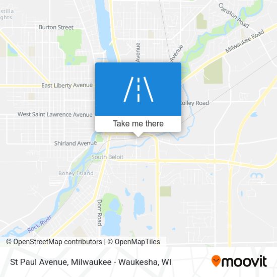 St Paul Avenue map