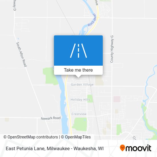 East Petunia Lane map