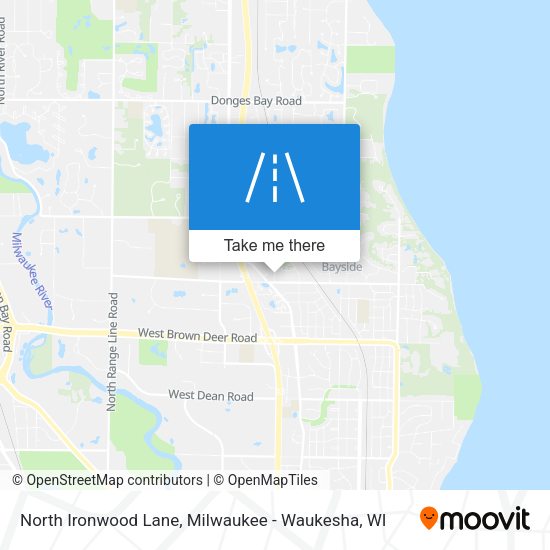 North Ironwood Lane map
