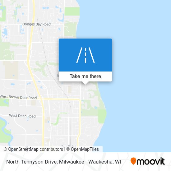 Mapa de North Tennyson Drive