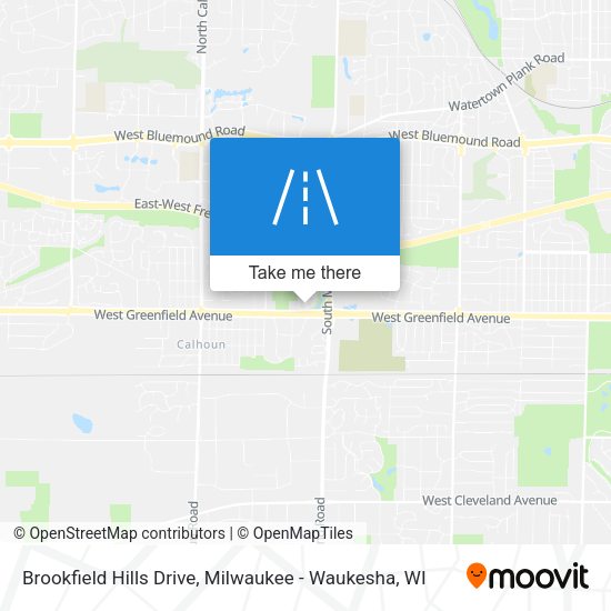 Brookfield Hills Drive map