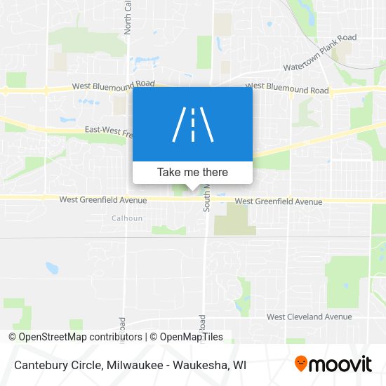 Cantebury Circle map
