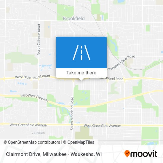 Clairmont Drive map