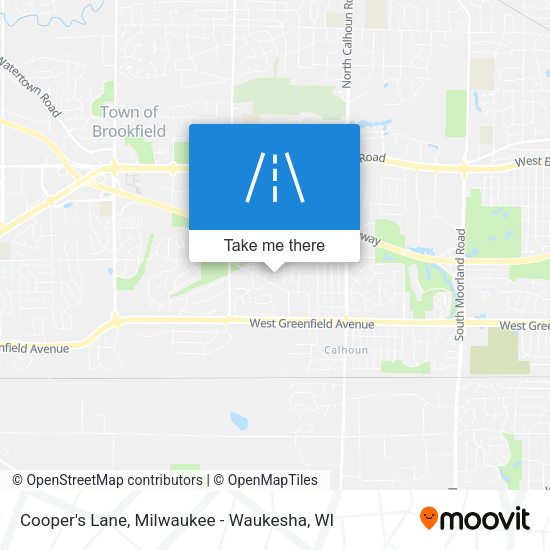 Cooper's Lane map