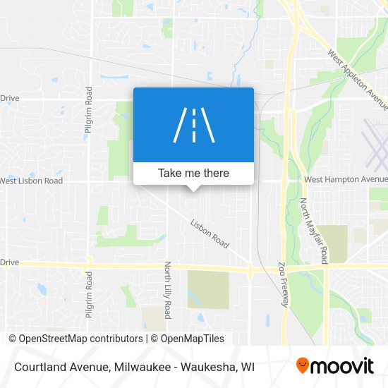Mapa de Courtland Avenue