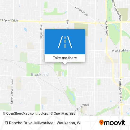El Rancho Drive map