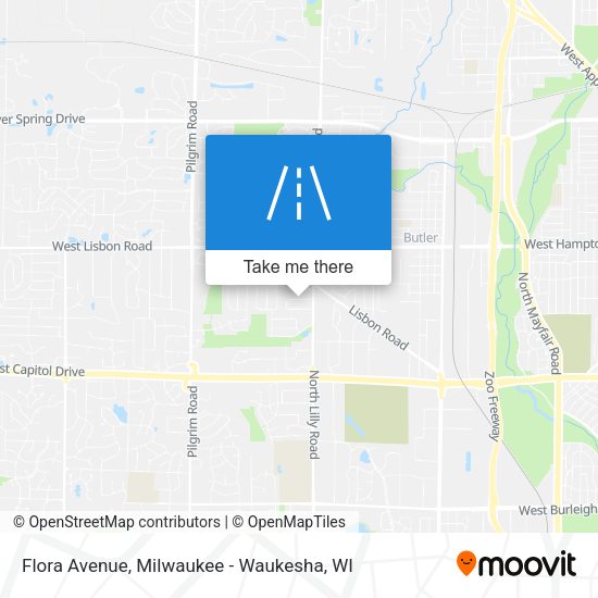 Flora Avenue map