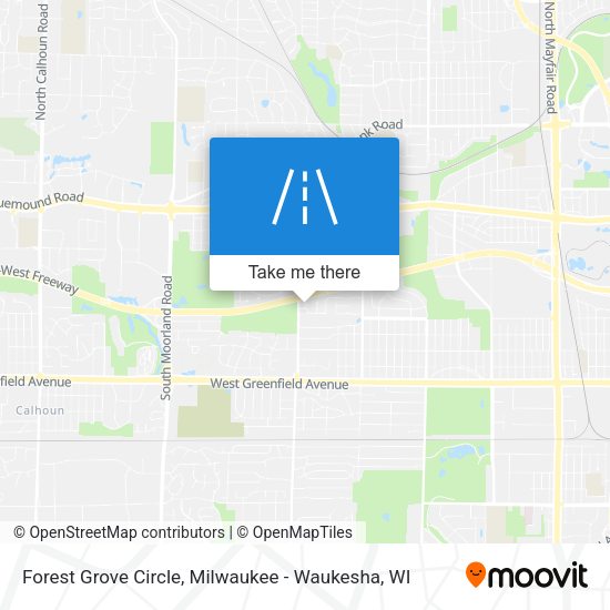 Forest Grove Circle map