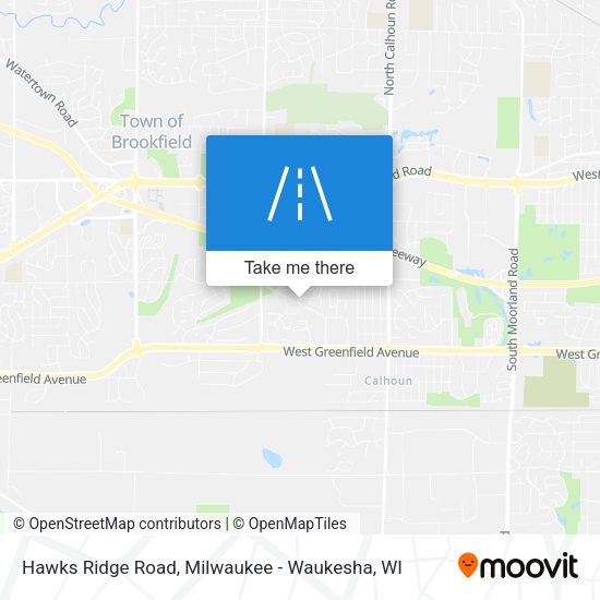 Mapa de Hawks Ridge Road