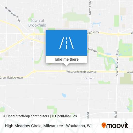 High Meadow Circle map