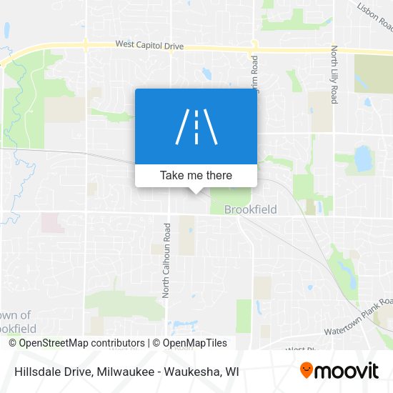 Mapa de Hillsdale Drive