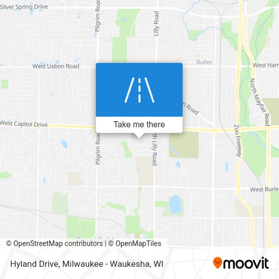 Mapa de Hyland Drive