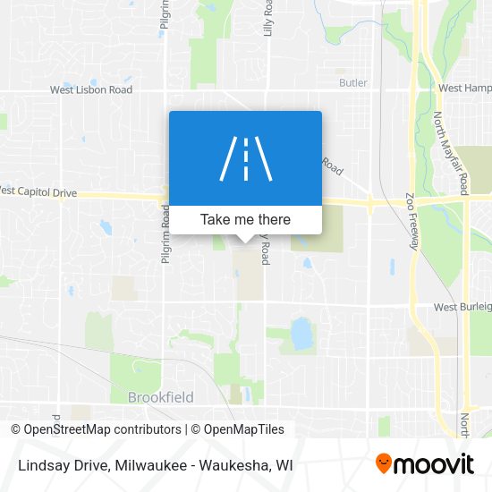 Lindsay Drive map