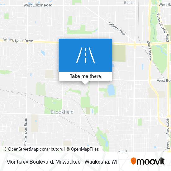 Monterey Boulevard map
