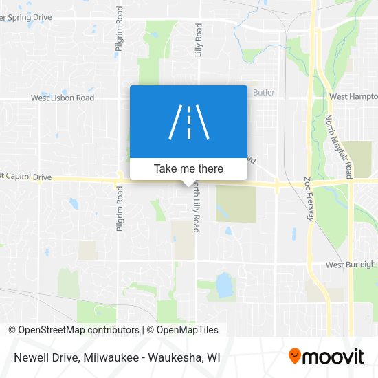 Newell Drive map