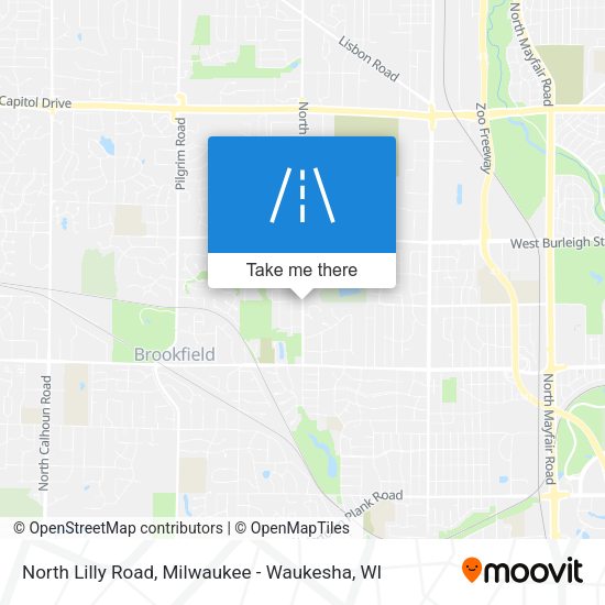 North Lilly Road map