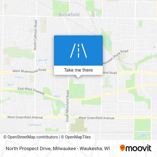North Prospect Drive map