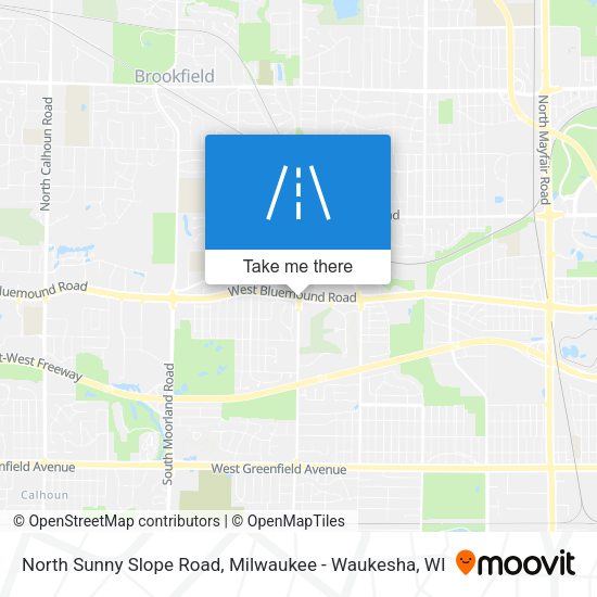 North Sunny Slope Road map