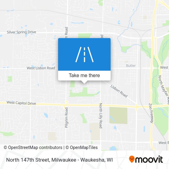 North 147th Street map