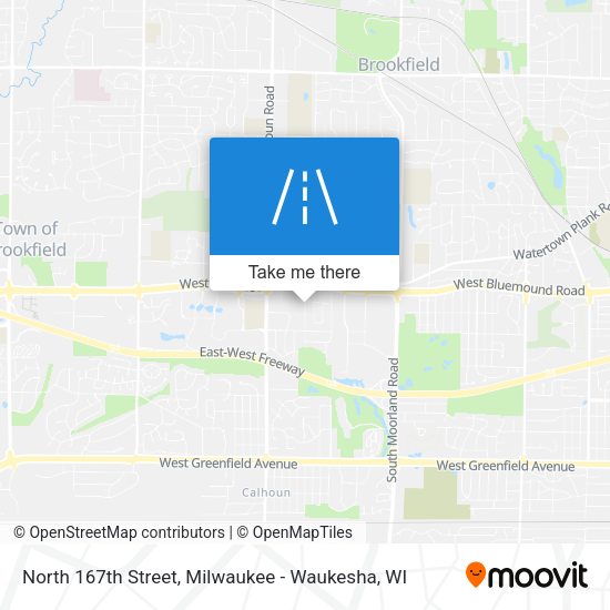 North 167th Street map