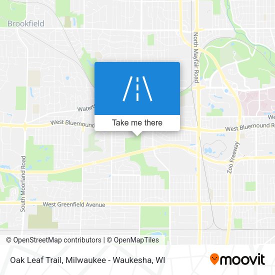 Oak Leaf Trail map